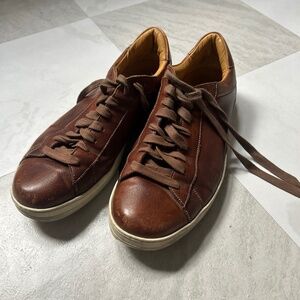 M.Gemi M. GEMI Sneaker Italian Bufalino Leather Color-Walnut Men’s Size 43 US9